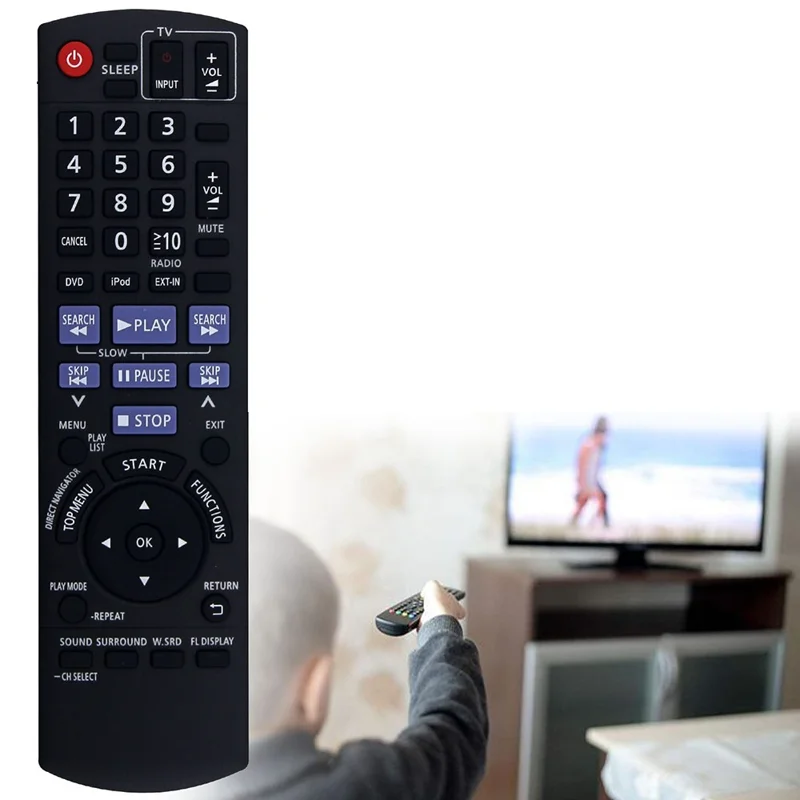 Controle Remoto IR de Reposição para Reprodutor de Áudio Panasonic, Controlador Sem Fio N2QAYB000514