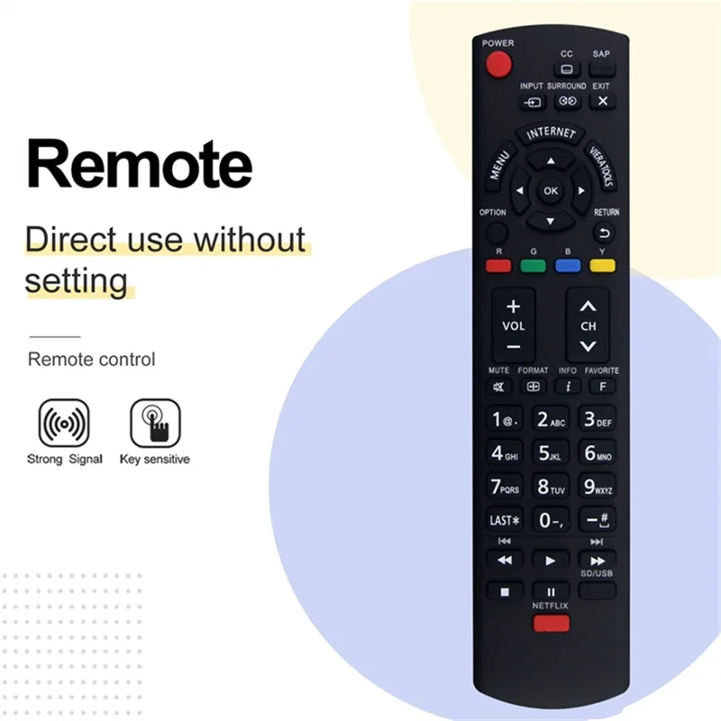 N2QAYB000779 Fernbedienung Ersatz für Panasonic TV Universeller Infrarot-Controller