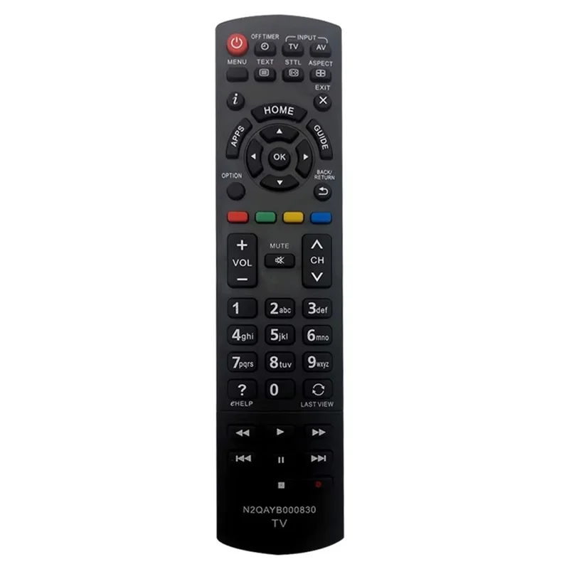 Controle Remoto N2QAYB000830 para TV Panasonic, Alcance de 10m, Controle Infravermelho de Reposição