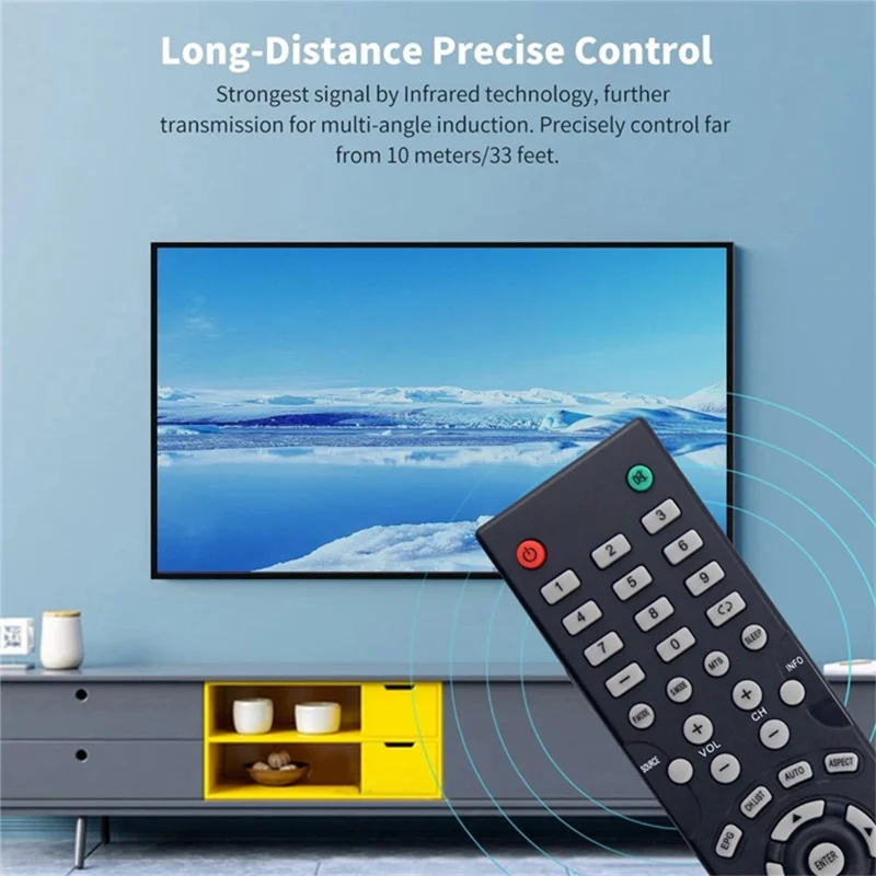Controle Remoto PLDED3273A-E para TV PROSCAN - Controle de Reposição por Infravermelho com Alcance de 1-10m