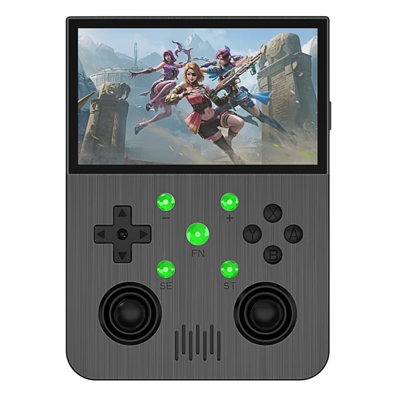 Игровая консоль G30 4,3 дюйма с ретро-аркадной системой, мультиэмулятор с 64-гигабайтной картой - Черная