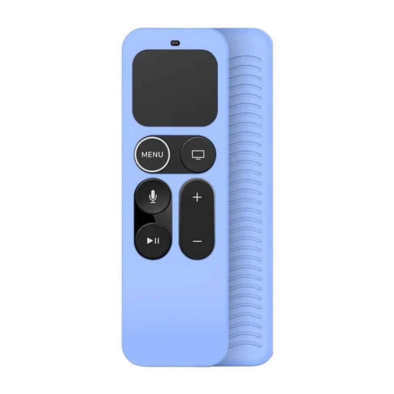 Y10 Soft Silicone Anti-drop Remote Controller Protective Case Cover for Apple TV 4K 4th/5th - Luminous Blue