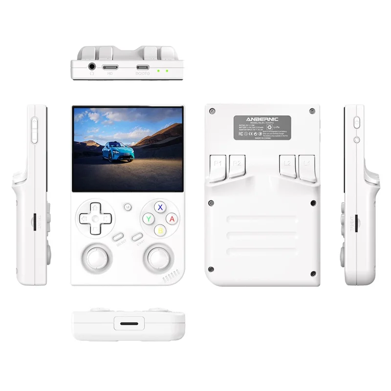 ANBERNIC RG35XX Pro 64GB Handheld Game Console WiFi Wireless Controller Support HD TV Connection - White