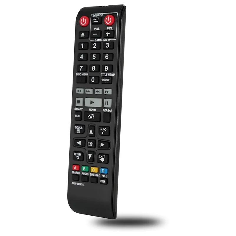 Controle Remoto para Reprodutor de Blu-Ray da Samsung AK59-00167A, Sem Fio por Infravermelho, Alimentado por Bateria