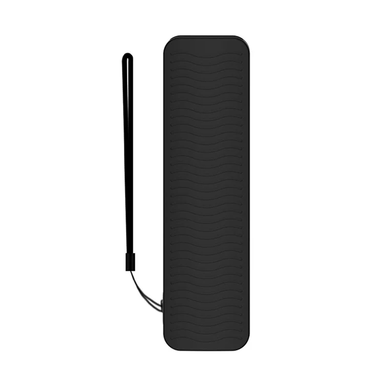 Funda protectora de silicona suave y resistente a los arañazos para el mando a distancia del Apple TV Siri 4K de 6.ª generación 2021 - Negro