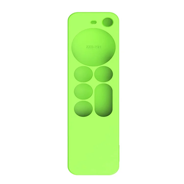 Y31 Soft Silicone Scratch Resistant Remote Controller Protective Case Cover for Apple TV Siri 4K 6 Generation 2021 Remote Control - Luminous Green