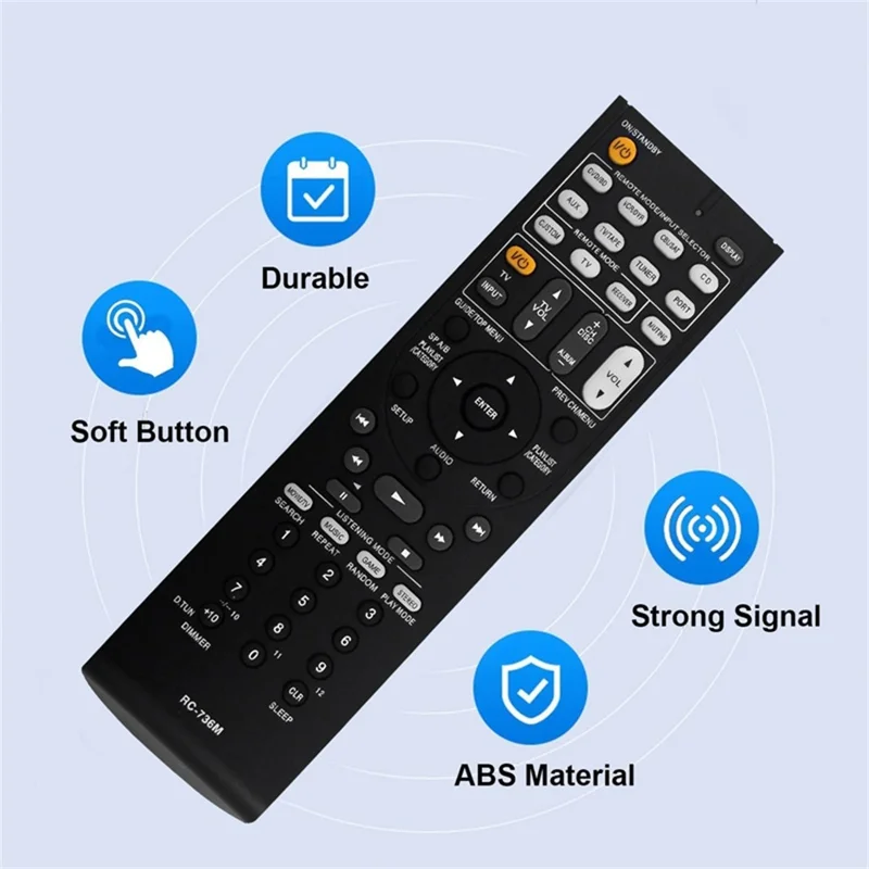 RC-736M For ONKYO AV Receiver Infrared Remote Control Battery Powered Replacement Handheld Controller