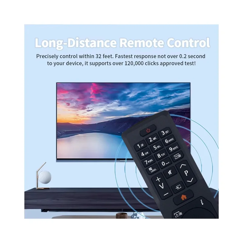 Télécommande infrarouge ergonomique de remplacement pour téléviseur JVC RM-C3604