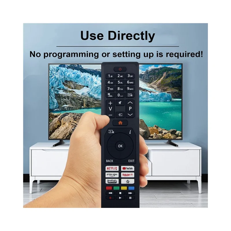 Télécommande infrarouge ergonomique de remplacement pour téléviseur JVC RM-C3604