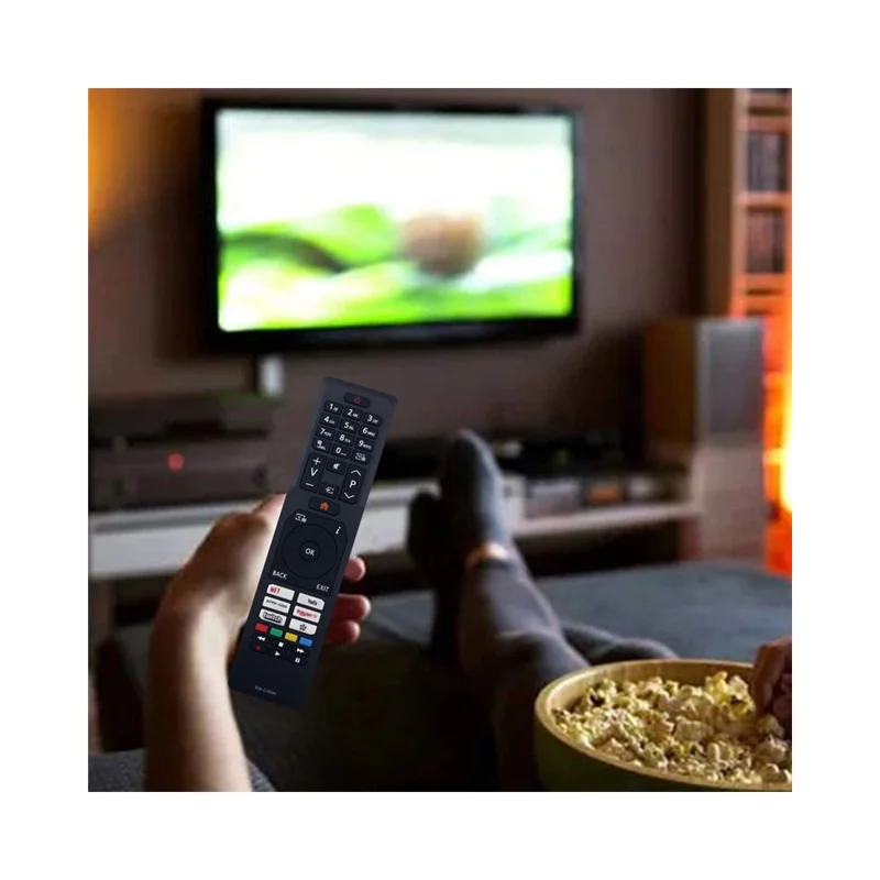 Télécommande infrarouge ergonomique de remplacement pour téléviseur JVC RM-C3604