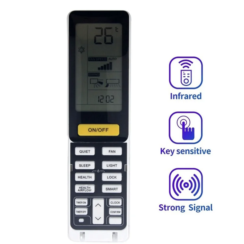 0010402886R For Haier Air Conditioner Infrared Remote Control Plastic Ergonomic Replacement Controller