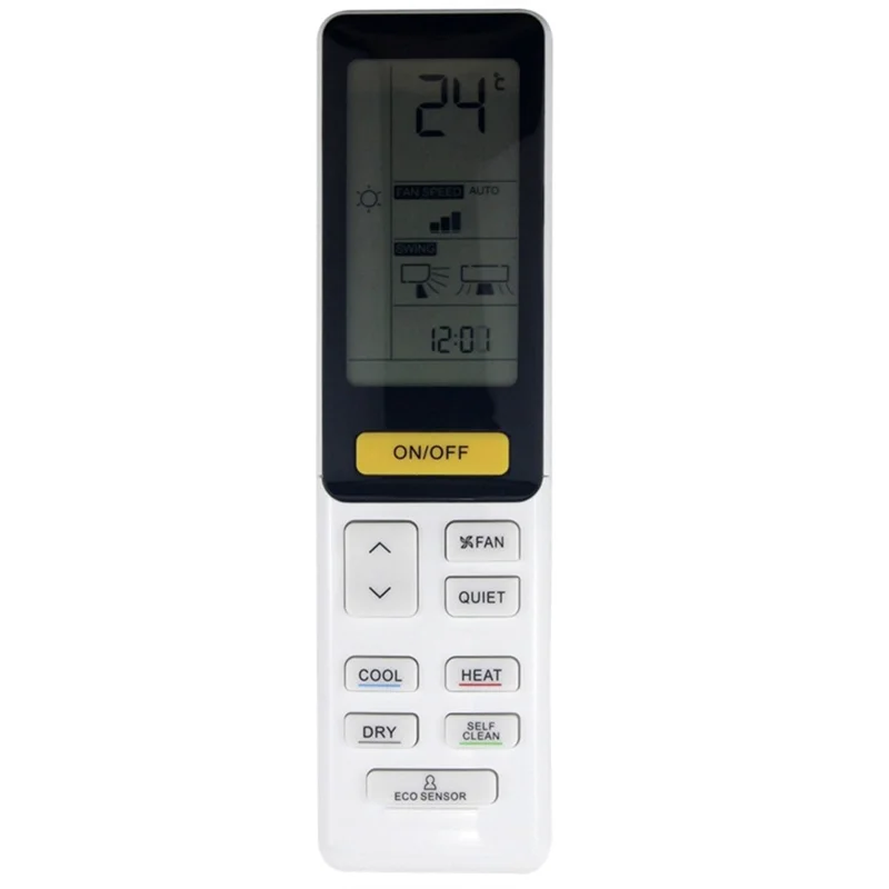 Télécommande infrarouge ergonomique en plastique de remplacement pour climatiseur Haier