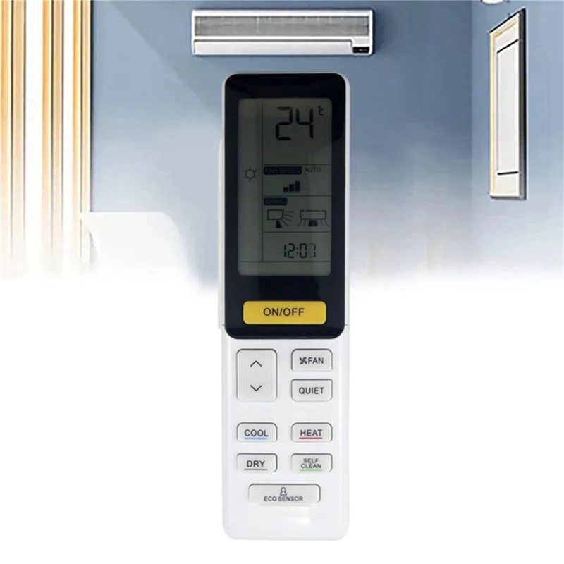 Télécommande infrarouge ergonomique en plastique de remplacement pour climatiseur Haier