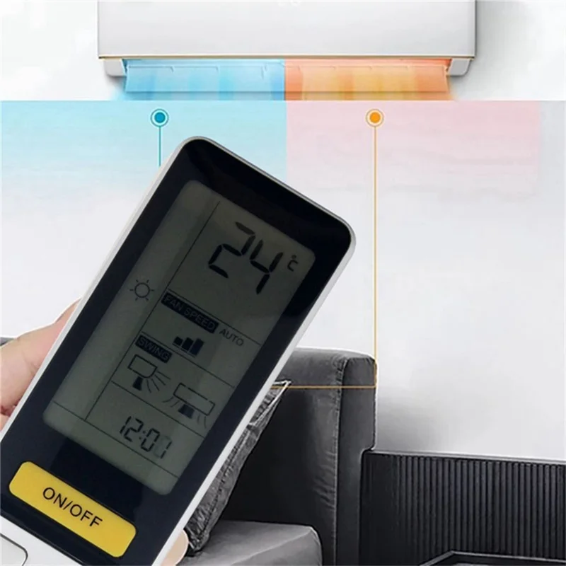 Télécommande infrarouge ergonomique en plastique de remplacement pour climatiseur Haier