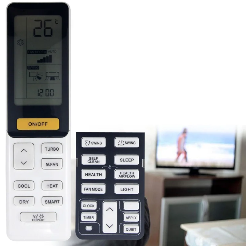 0010402886AR For Haier Air Conditioner Infrared Remote Control Plastic Ergonomic Replacement Controller