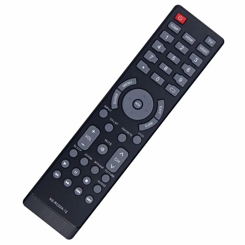NS-RC02A-12 For Insignia TV Infrared Remote Control Ergonomic Television Controller