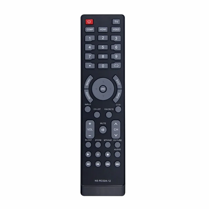 NS-RC02A-12 For Insignia TV Infrared Remote Control Ergonomic Television Controller