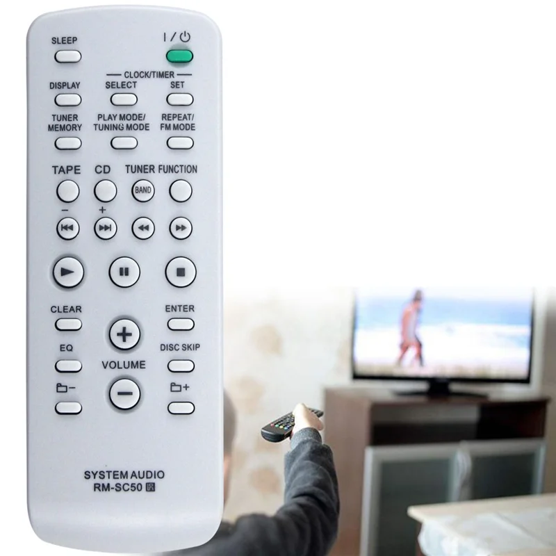Controle Remoto Infravermelho RM-SC50 para Amplificador de Áudio Sony, Alcance de 10m, Controle de Substituição