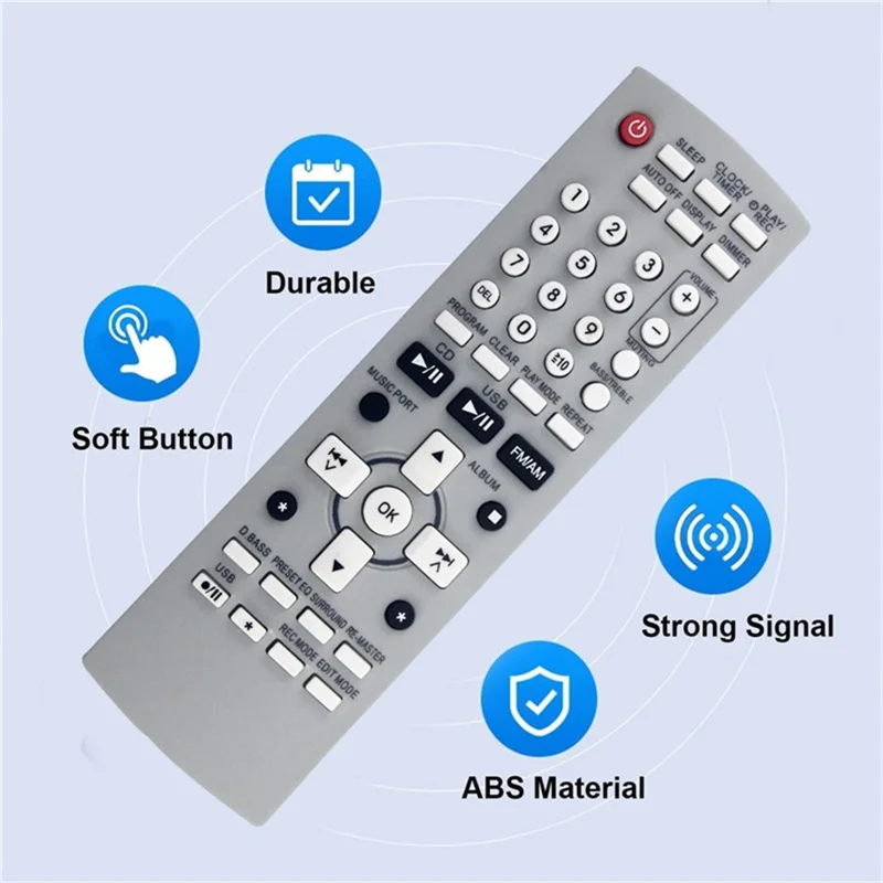 N2QAYB000258 For Panasonic DVD Stereo CD System Remote Control Battery Powered Infrared Controller