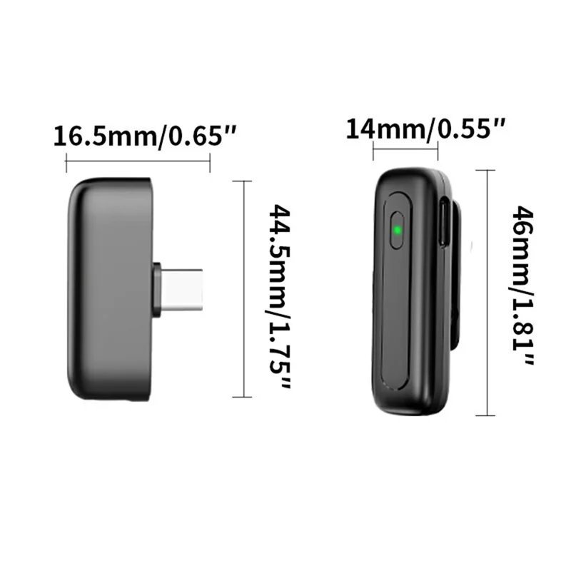 M6 Wireless Lavalier Microphone Vlog Video Recording AI Noise Reduction Live Streaming Mic, 2 Microphone + 1 Receiver - Black