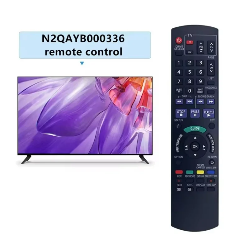 N2QAYB000336 For Panasonic Blu-ray DVD Player Infrared Remote Control Replacement Controller