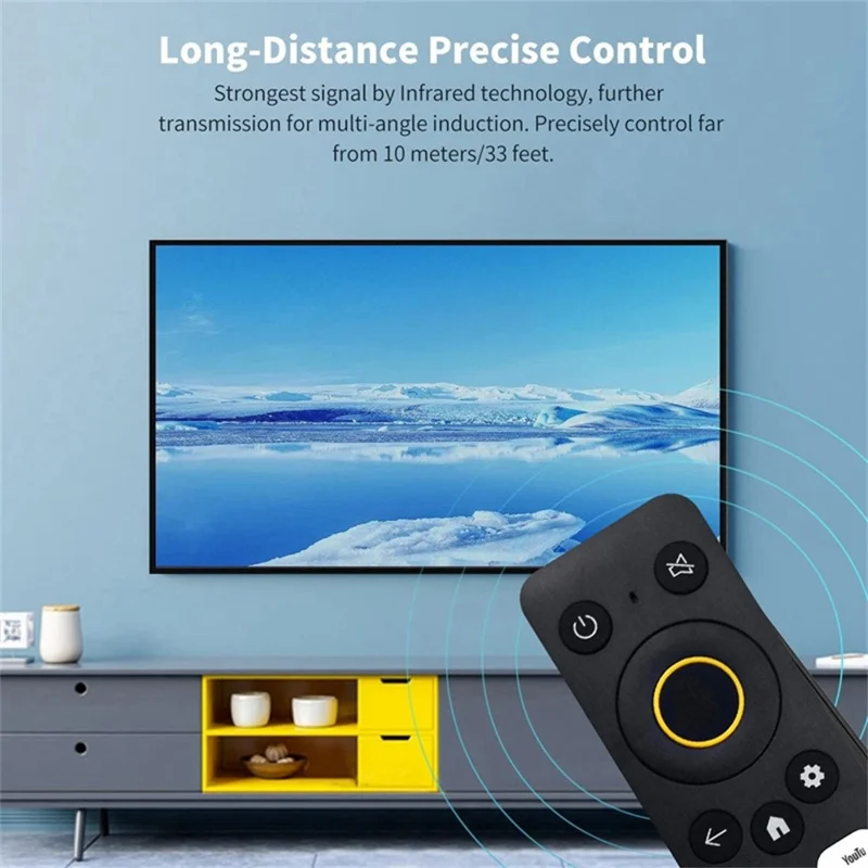 REM-V1 For Redmi TV Infrared Remote Control 10M Range Battery Powered Controller, Support Voice Control