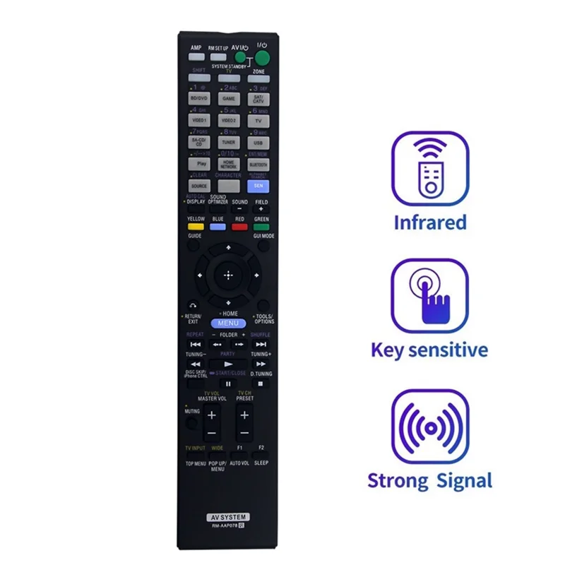 Télécommande infrarouge de remplacement pour lecteur DVD amplificateur Sony RM-AAP078