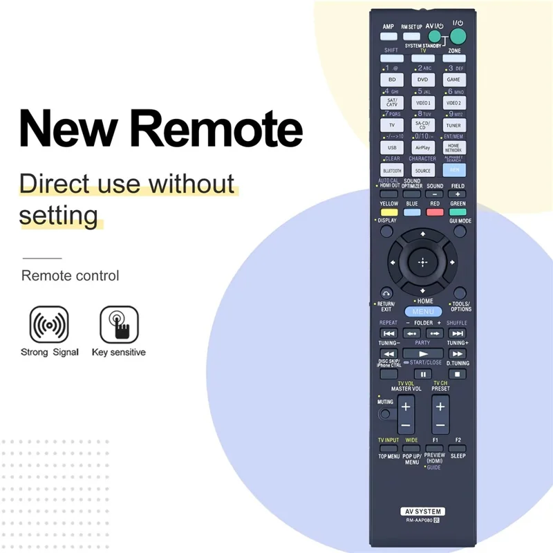 RM-AAP080 For Sony DVD Amplifier Player Remote Control Infrared Replacement Controller