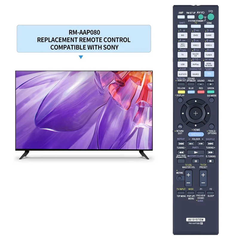 RM-AAP080 For Sony DVD Amplifier Player Remote Control Infrared Replacement Controller