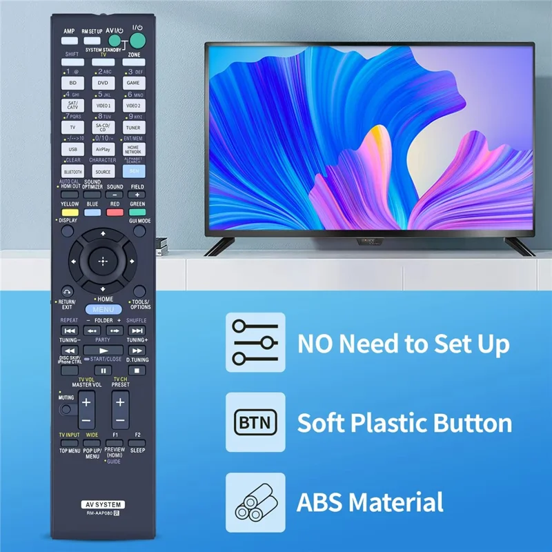 RM-AAP080 For Sony DVD Amplifier Player Remote Control Infrared Replacement Controller