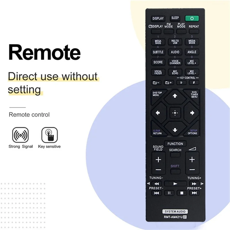 Telecomando sostitutivo a infrarossi per sistema audio domestico Sony RMT-AM421U