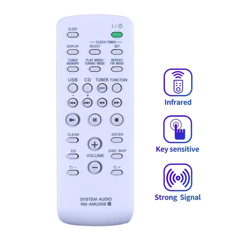 Télécommande infrarouge de remplacement RM-AMU006 pour système audio Sony, portée de 10 m