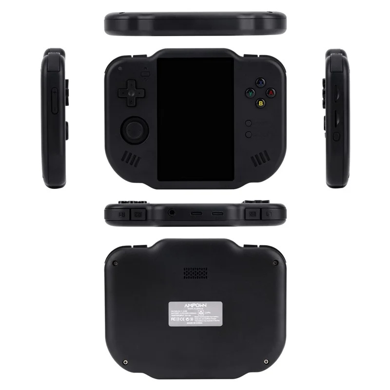 AMPOWN Mini Zero 40 Console per Giochi Portatile Android da 4 Pollici a 64 Bit, Dispositivo Retrò per Videogiochi Classici con Scheda TF da 64GB - Nero