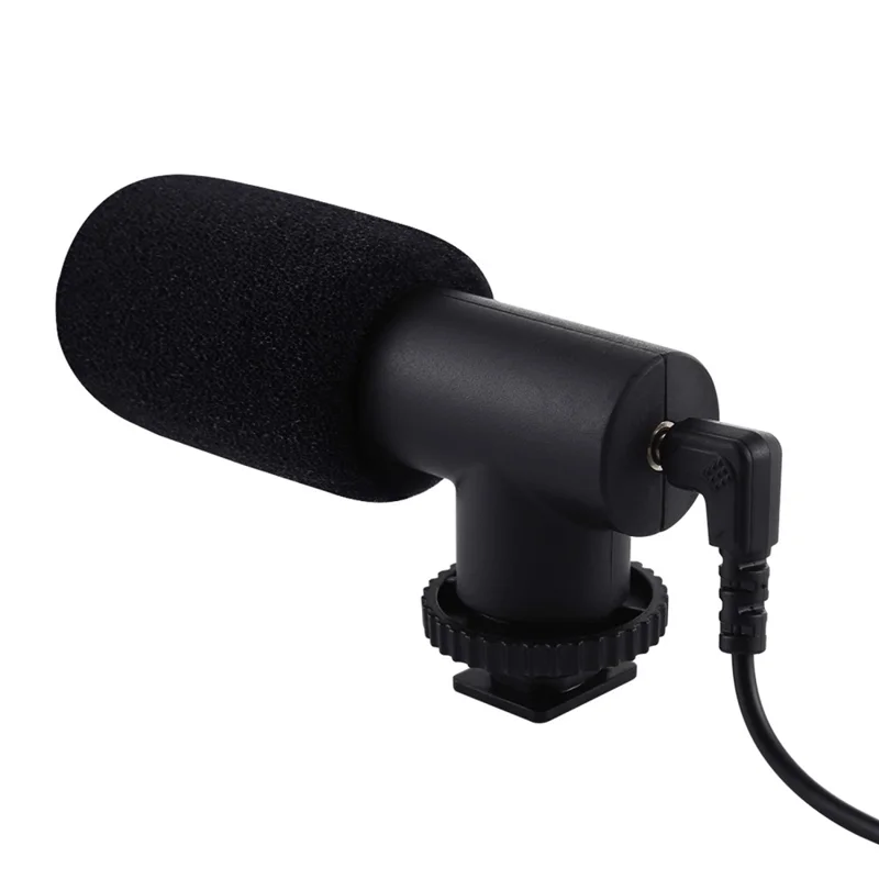 PULUZ PU3017 Mikrofon für Smartphone DSLR Kamera DV Stereo Professionelles Interview Nachrichten Aufnahme