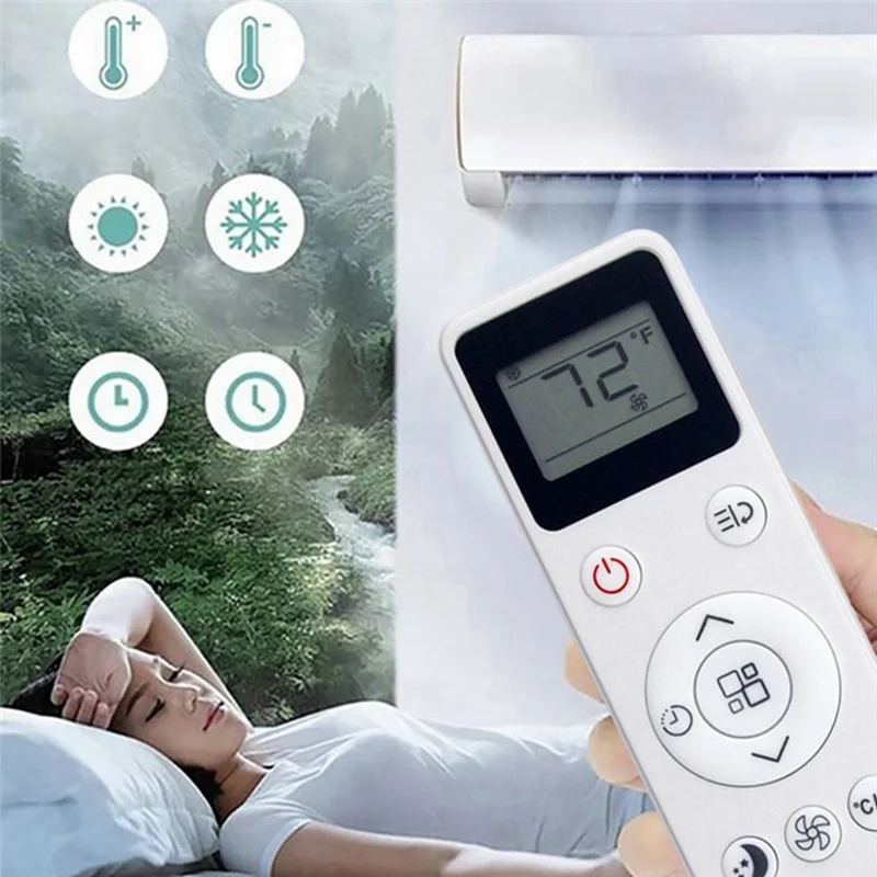 UYKQ-100B For BLACK+DECKER Air Conditioner Remote Control Infrared Replacement 10m Range
