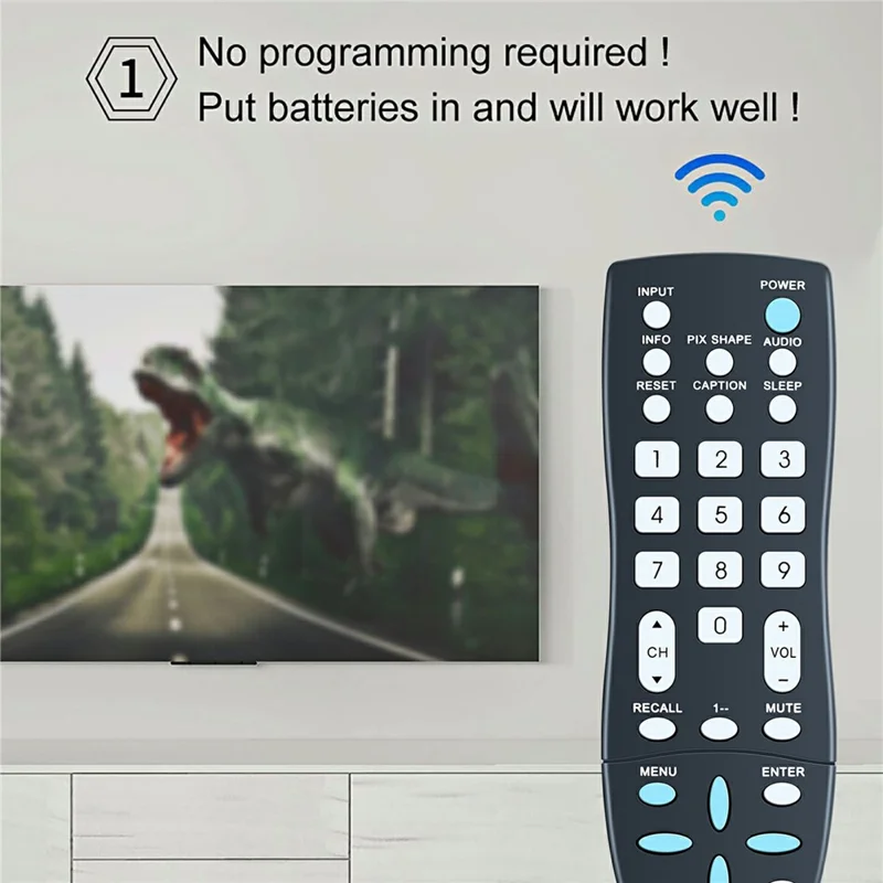 Télécommande infrarouge de remplacement pour téléviseur Sanyo avec portée de 10 m