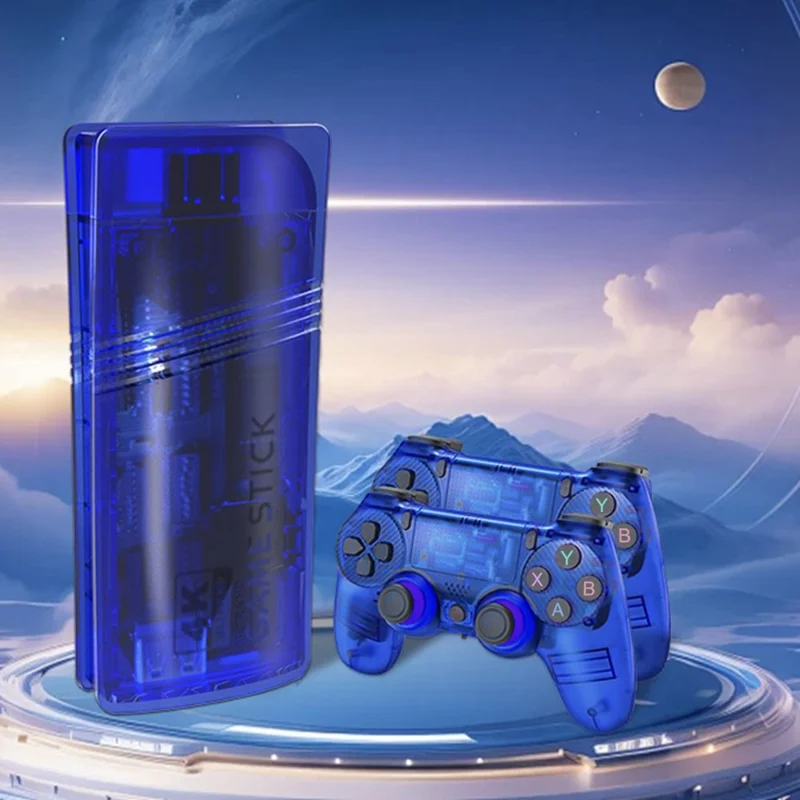 GS5 Mini Game Console TV Stick HD Video Game System 30000+ Games Emulator - Blue