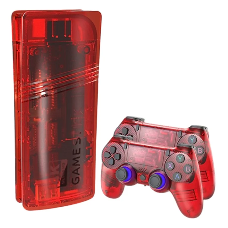 GS5 Mini Game Console TV Stick HD Video Game System 30000+ Games Emulator - Red
