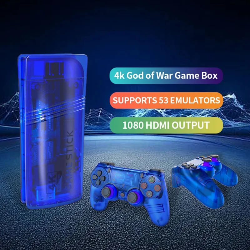 GS5 Mini Game Console TV Stick HD Video Game System 30000+ Games Emulator - Red