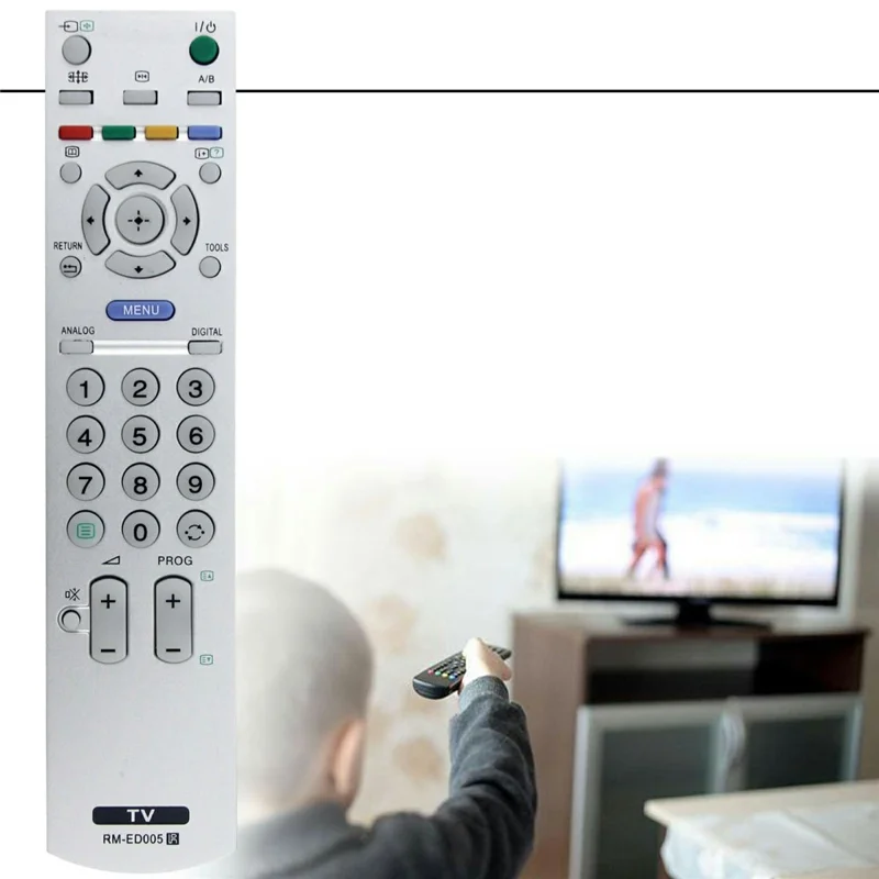 Télécommande de remplacement RM-ED005 pour téléviseur Sony, alimentée par batterie, avec contrôle infrarouge