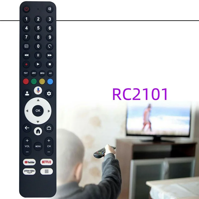 RC2101 For Sharp TV Voice Remote Control Infrared IR Replacement Handheld Controller