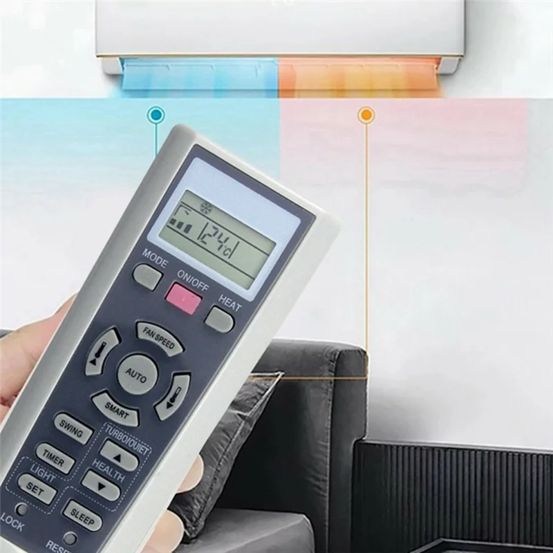 YR-W08 For Haier Air Conditioner Infrared Remote Control Plastic Ergonomic Replacement Controller