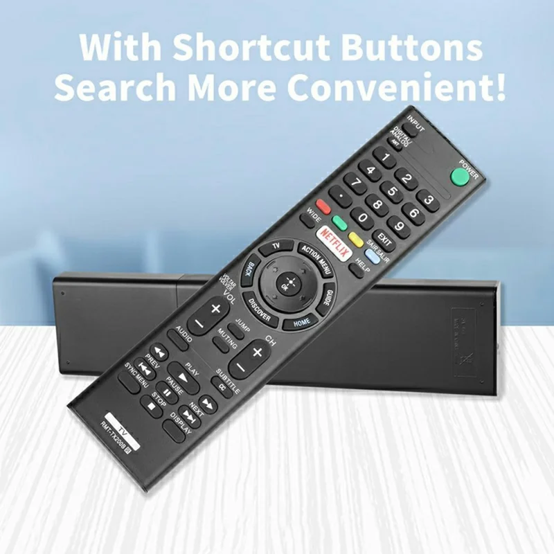 RMT-TX200B For Sony TV Remote Control Battery Powered Infrared Replacement Handheld Controller