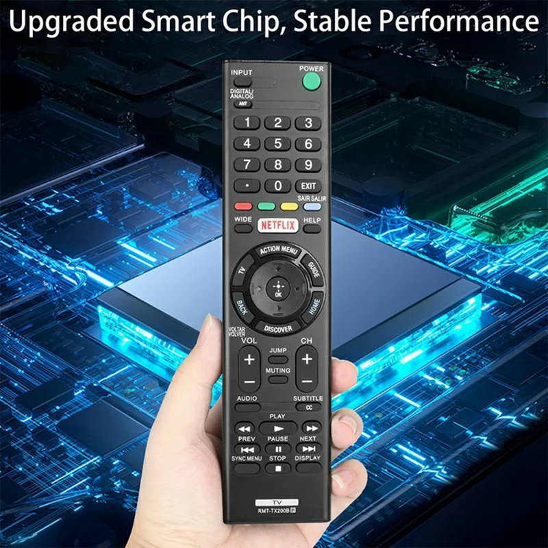 RMT-TX200B For Sony TV Remote Control Battery Powered Infrared Replacement Handheld Controller