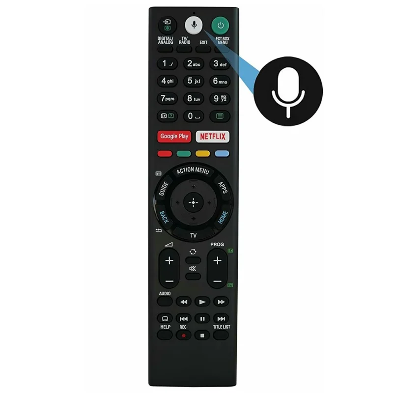 RMF-TX310E For Sony TV Voice Control Infrared Remote Replacement 10m Range Ergonomic Controller