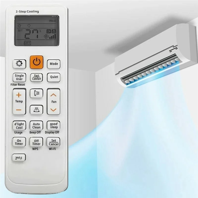 DB93-11489L Remplacement de la télécommande infrarouge pour climatiseur Samsung Portée de 10 m
