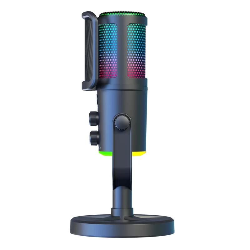 SU9 Microfono da Gaming RGB USB per Desktop con Filtro Anti-Pop in Rete