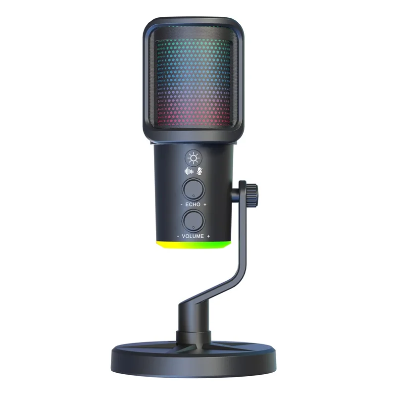 SU9 Microfono da Gaming RGB USB per Desktop con Filtro Anti-Pop in Rete
