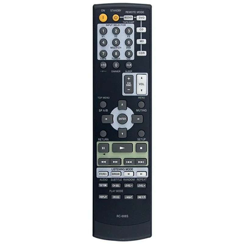 RC-606S Für Onkyo Verstärker Player Fernbedienung 10m Reichweite Batteriebetrieben Ersatzsteuerung