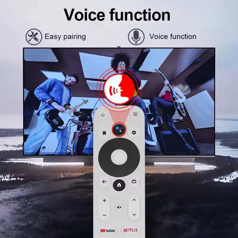 For Onn Android TV 4K UHD Box Voice Remote Control Replacement 10m Range Easy Operation